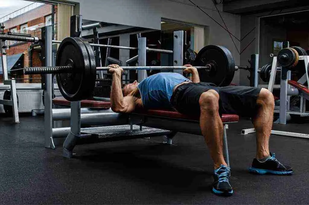 bench press in a PPL push workout