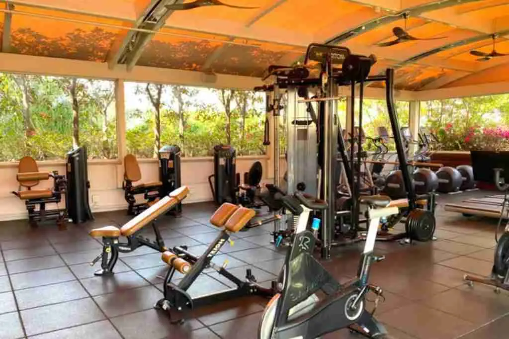 Four Seasons Outside Hotel Gym at Beverly Hills Los Angeles