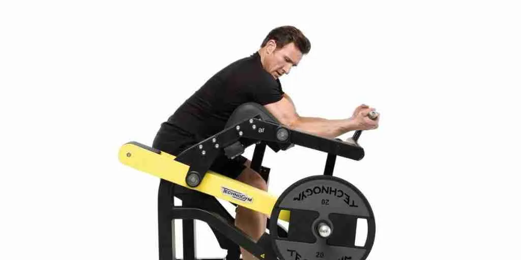 GVT Arm Training Example Equipment - Plate Loaded Preacher Curl