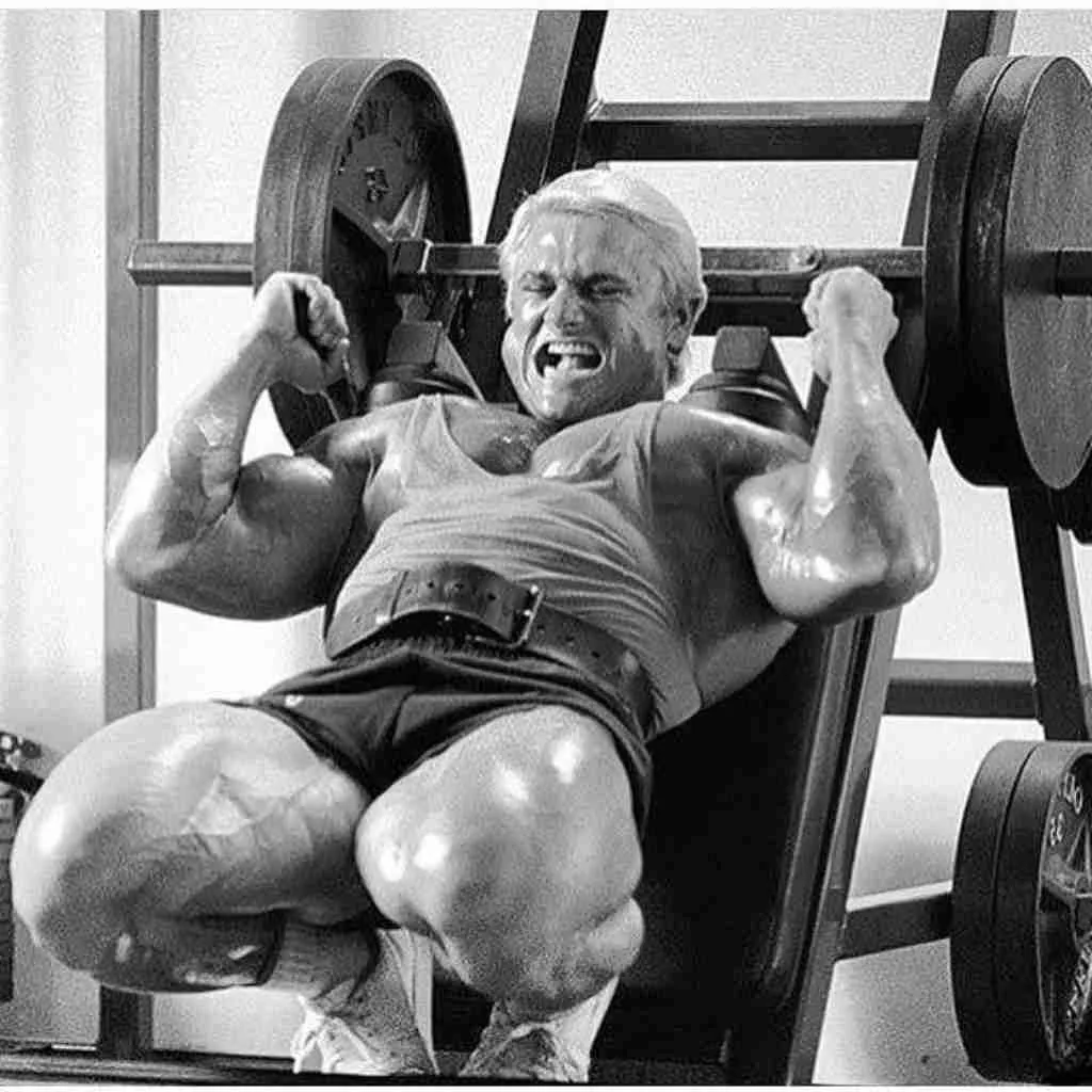 best quad workout for mass like Tom Platz