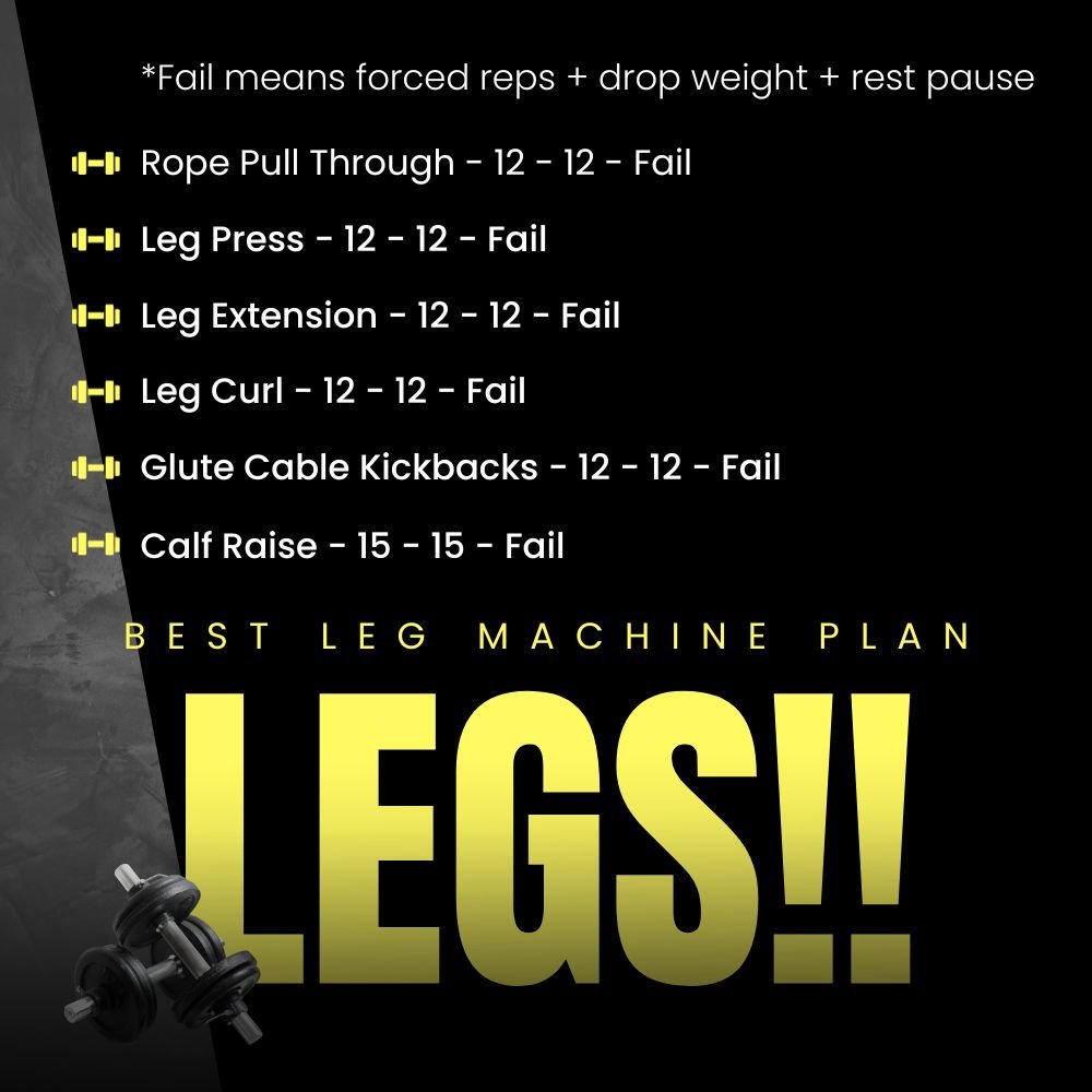 leg machine workout plan