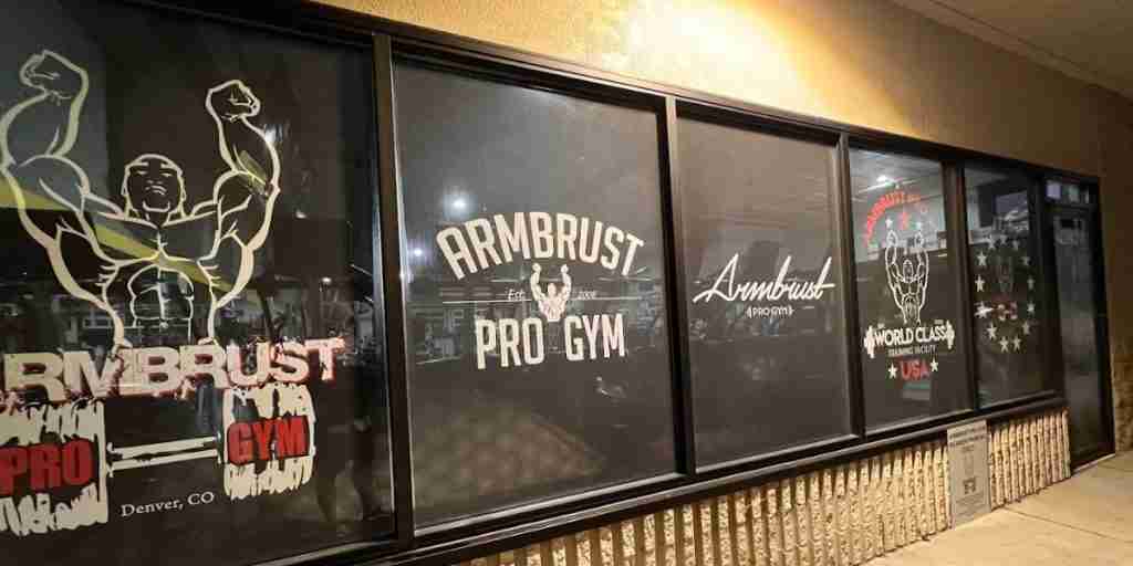 Armbrust bodybuilding gym in Denver front entrance